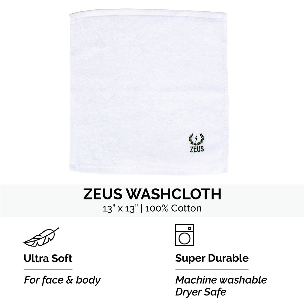Zeus washcloth is ultra soft and durable