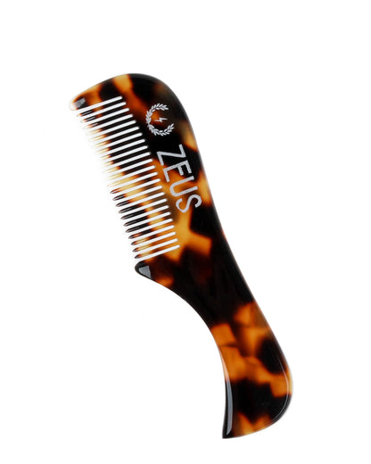 ZEUS Handmade Saw-Cut Mustache Pocket Comb for Men