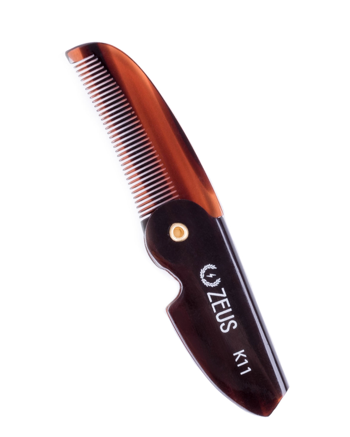 ZEUS Folding Pocket Mustache Comb for Men