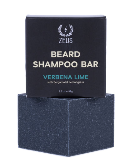 ZEUS Beard Wash Bar for Men, All‑Natural Hydrating Cleanser