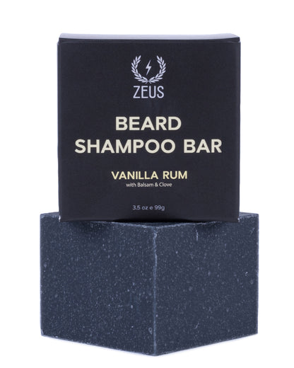 ZEUS Beard Wash Bar for Men, All‑Natural Hydrating Cleanser