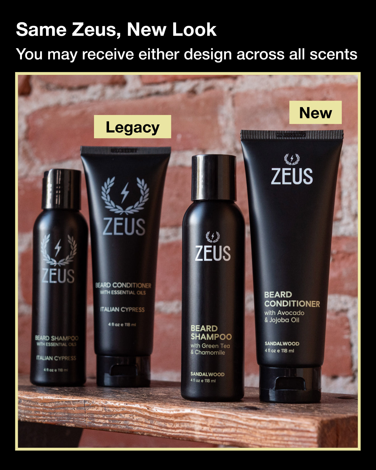 ZEUS Beard Wash Set for Men, Beard Shampoo & Conditioner
