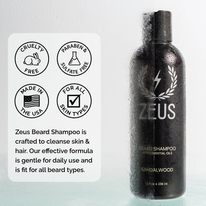 Zeus Beard Shampoo 8oz