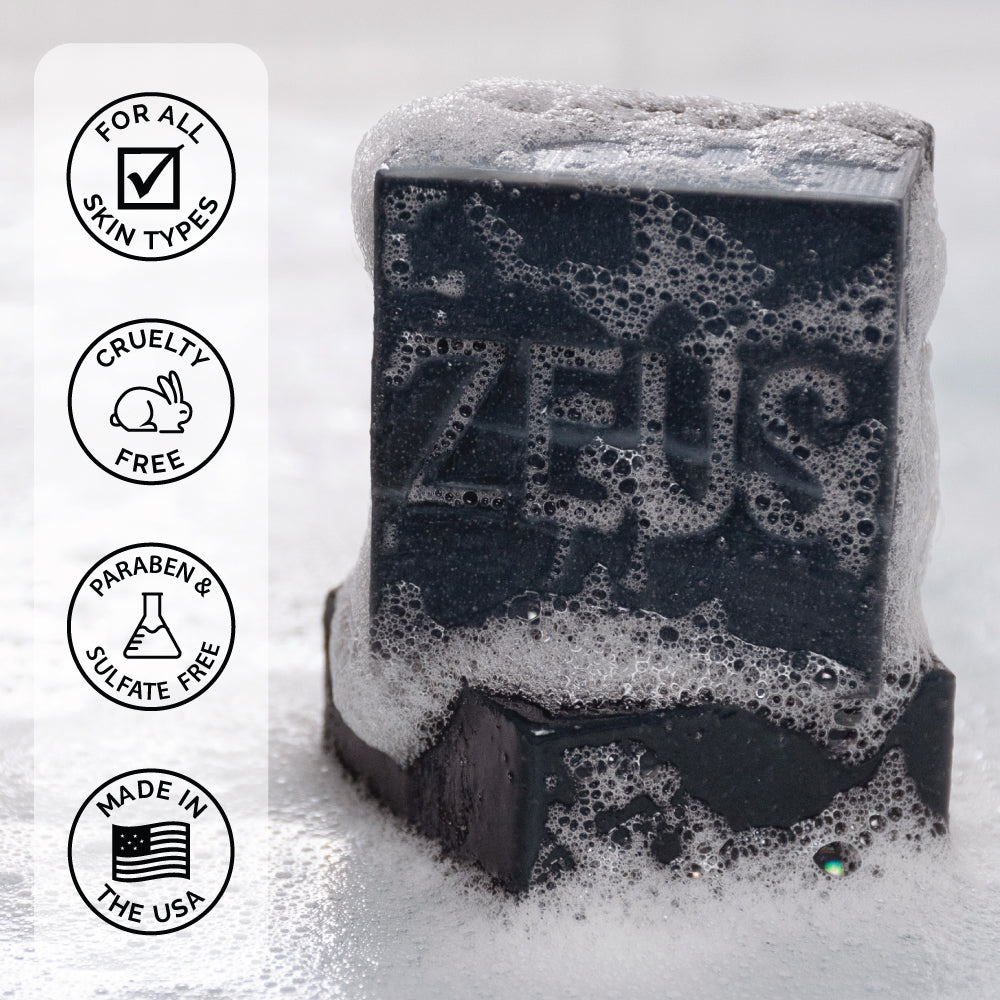 Zeus Beard Shampoo Bar is made in USA