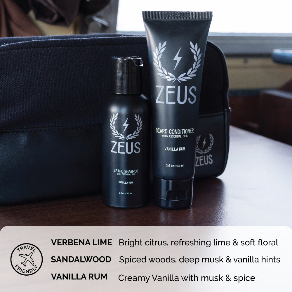 Zeus Travel Beard Wash Scents