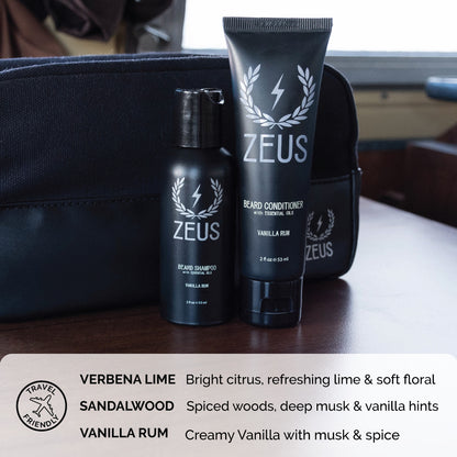 Zeus Travel Beard Wash Scents