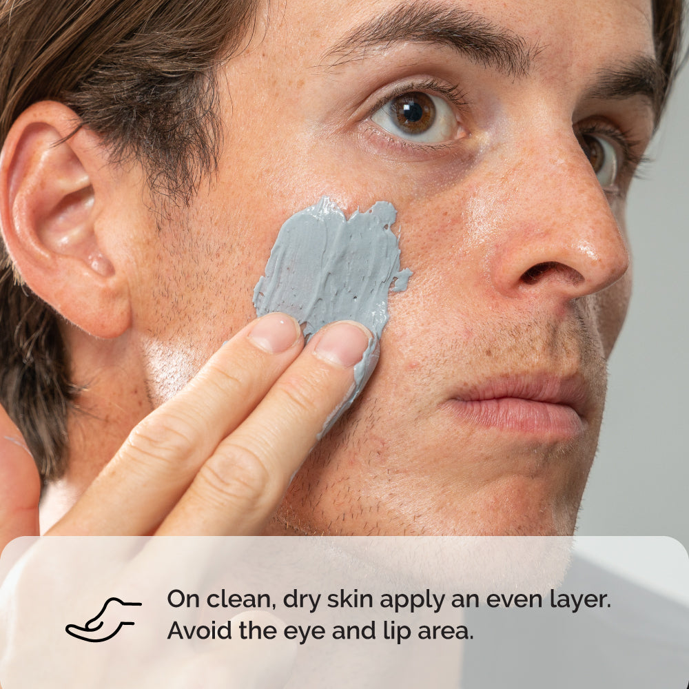 Zeus Clarifying Face Mask application