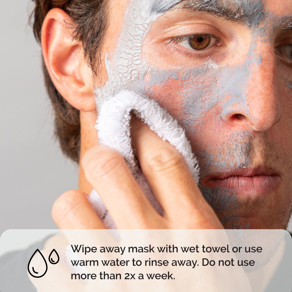 Zeus Clarifying Face Mask wipe away