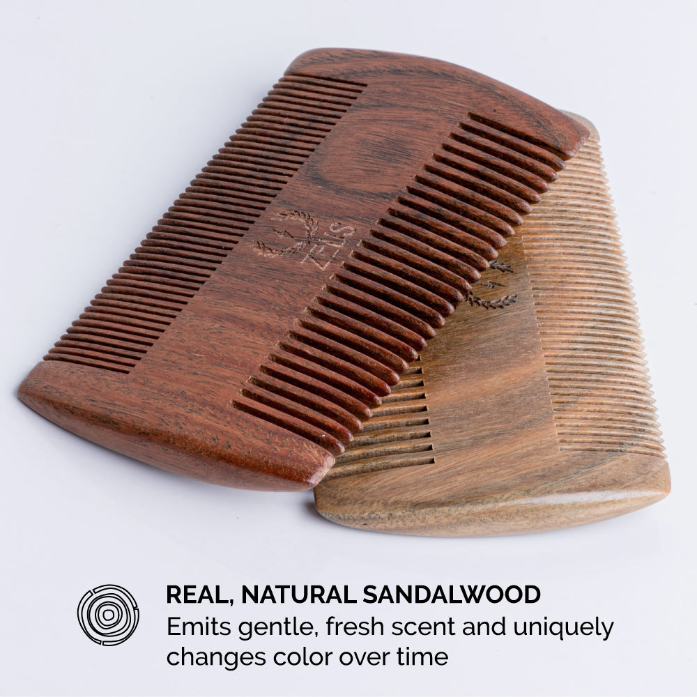 Zeus Double Side Sandalwood Beard Comb Material