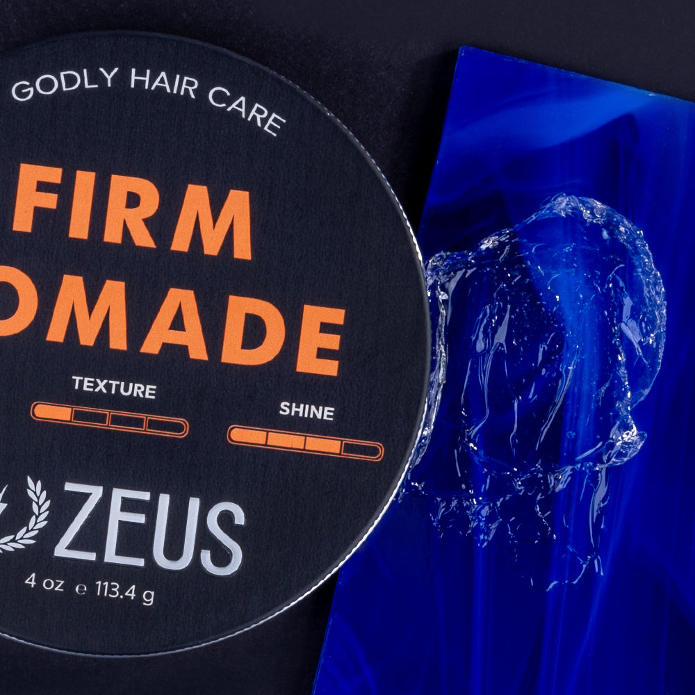 Zeus Firm Hold Pomade 4oz texture
