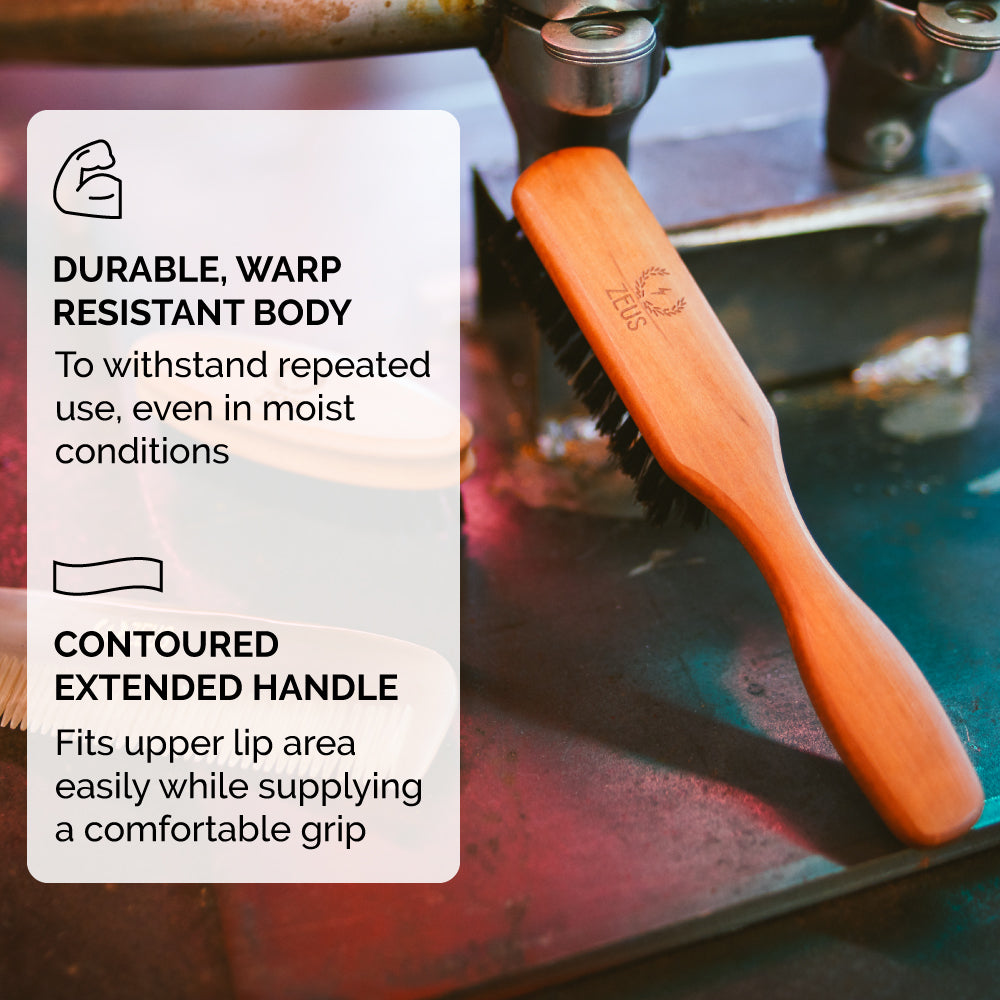 Zeus handle beard brush body