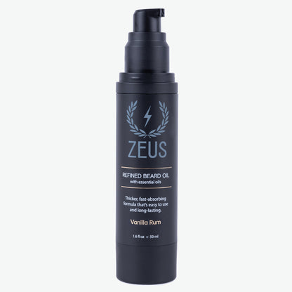 Zeus Refined Beard Oil Vanilla Rum