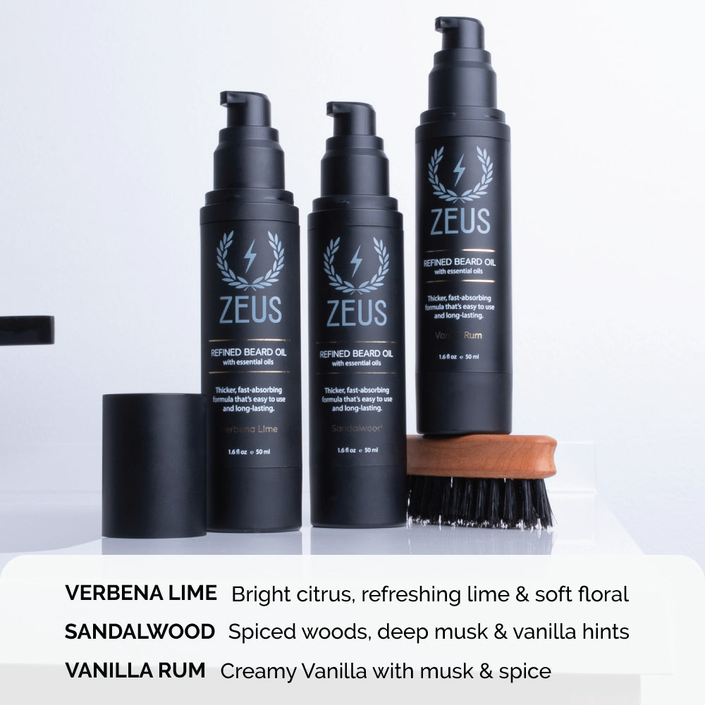 Zeus Refined Beard Oil Scents