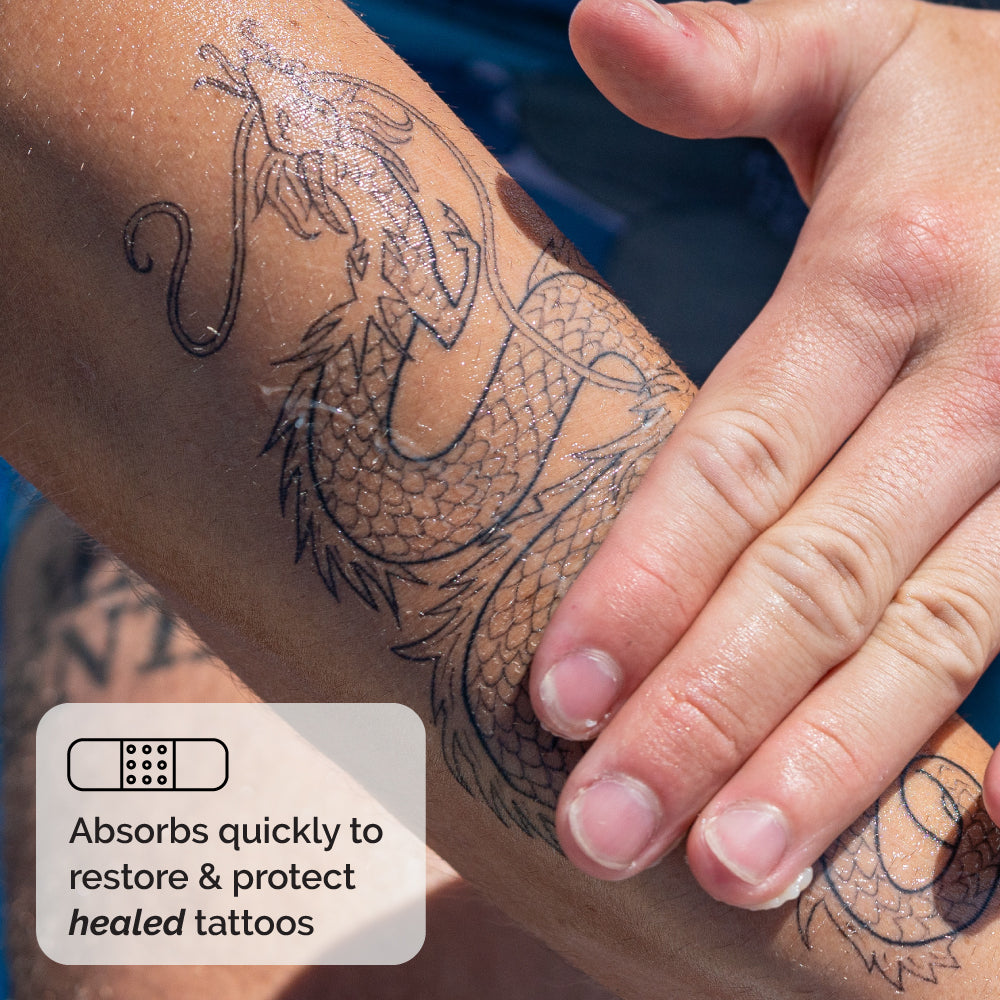 Zeus Tattoo Balm 2oz in use