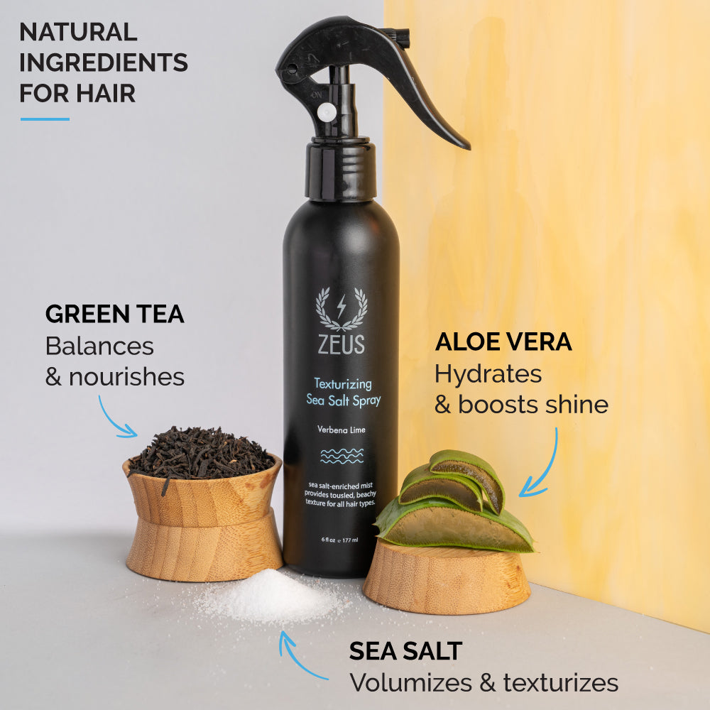 Zeus Texturizing Sea Salt Spray 6oz ingredients