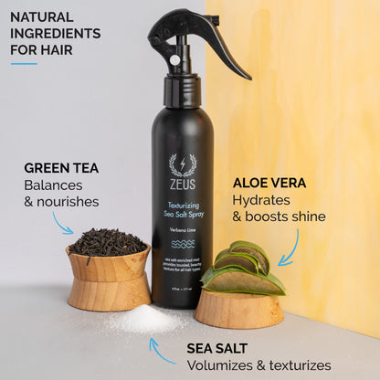 Zeus Texturizing Sea Salt Spray 6oz ingredients