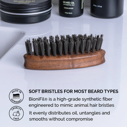 Zeus Vegan Pocket Beard Brush Details