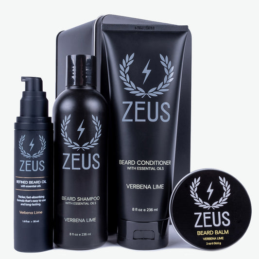 Zeus Everyday Beard Care Kit with Refined Oil
