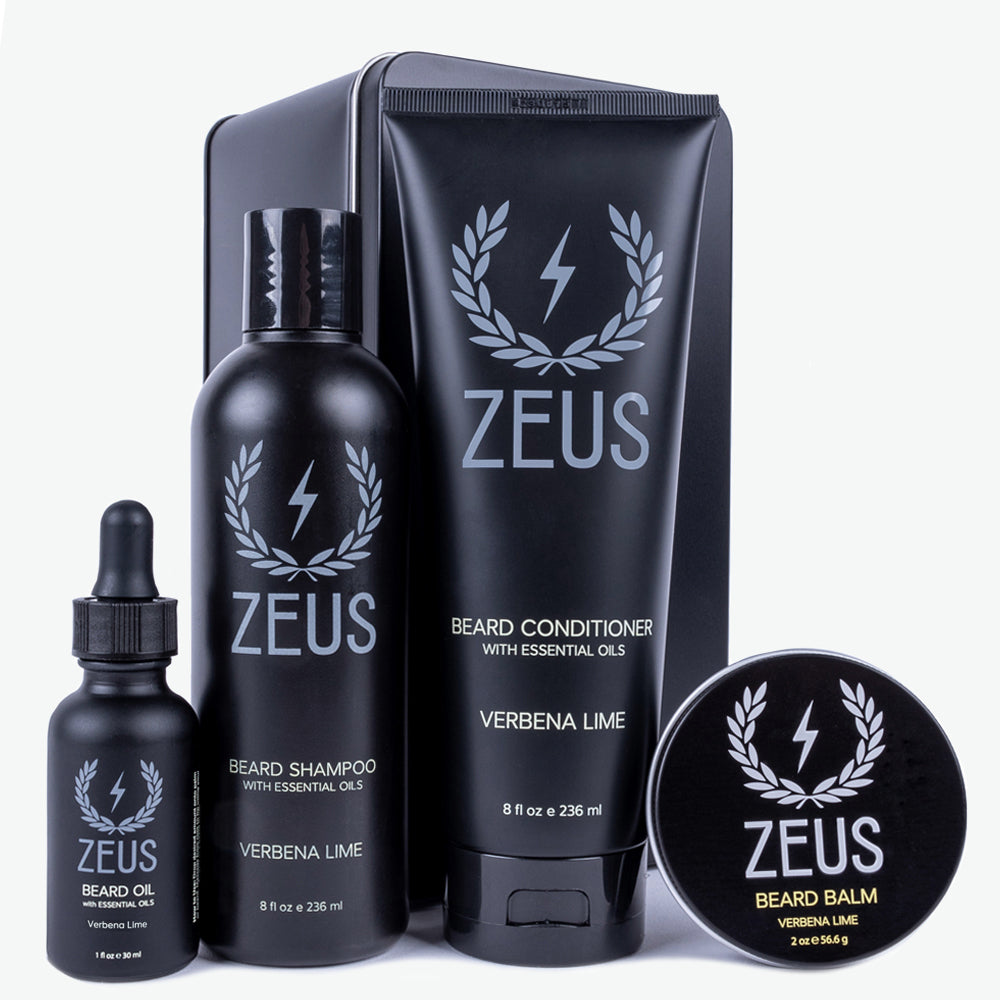 Zeus Everyday Beard Kit with natural oil