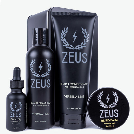 Zeus Everyday Beard Kit with natural oil