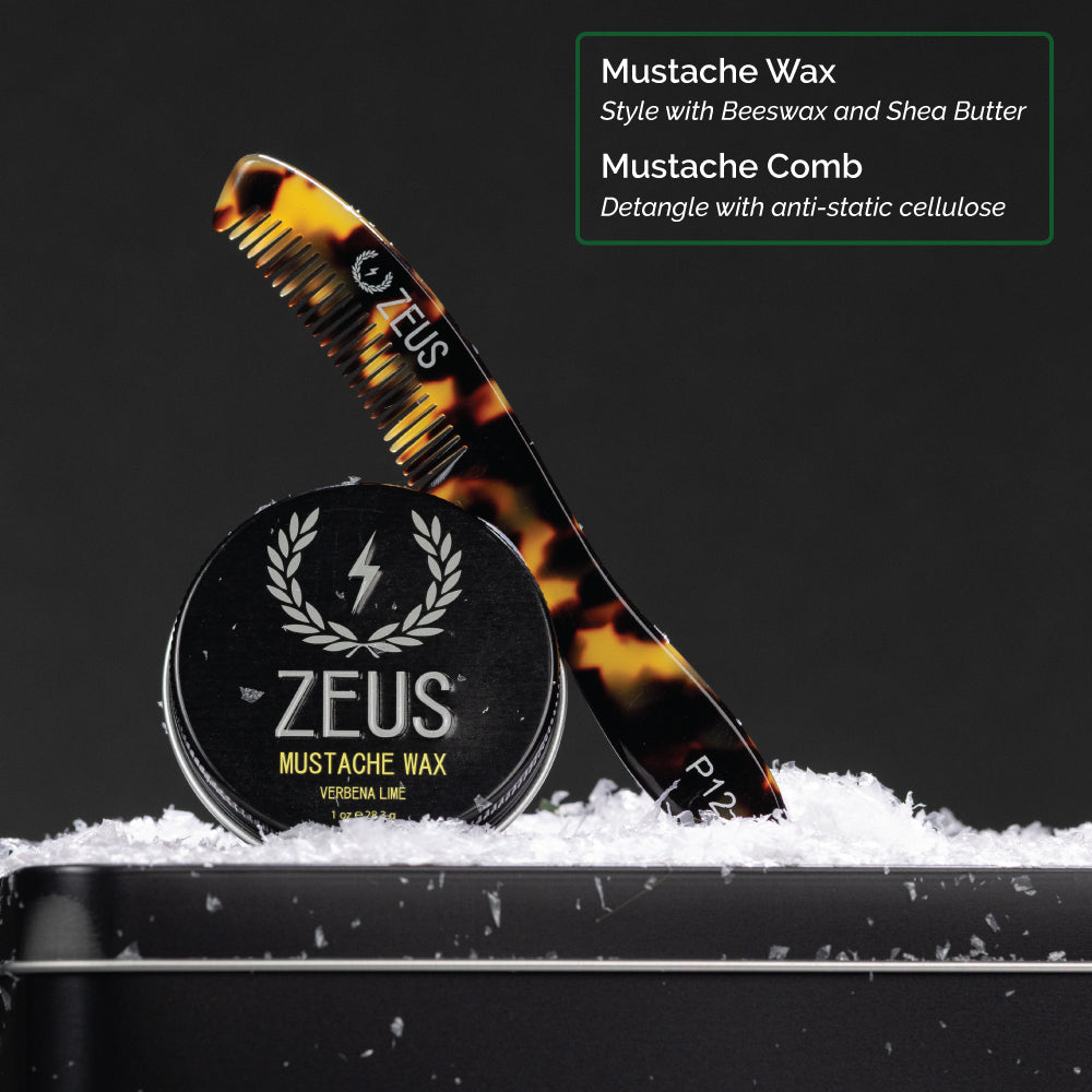 Zeus Exclusive Holiday Beard & Mustache Care Gift Set