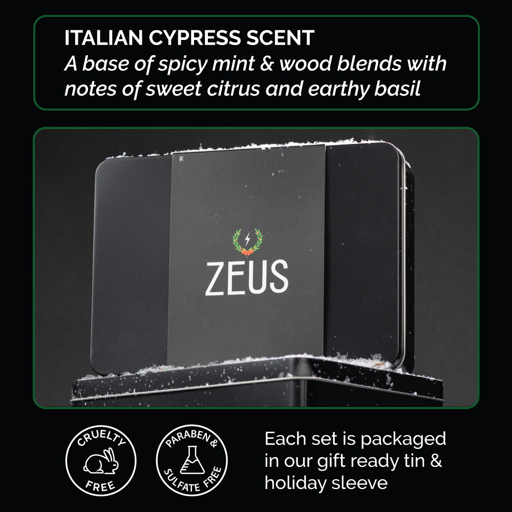 Zeus Exclusive Holiday Beard & Mustache Care Gift Set