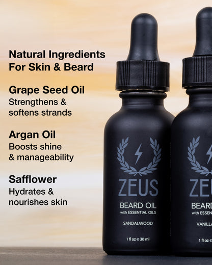 ZEUS Natural Beard Oil for Men