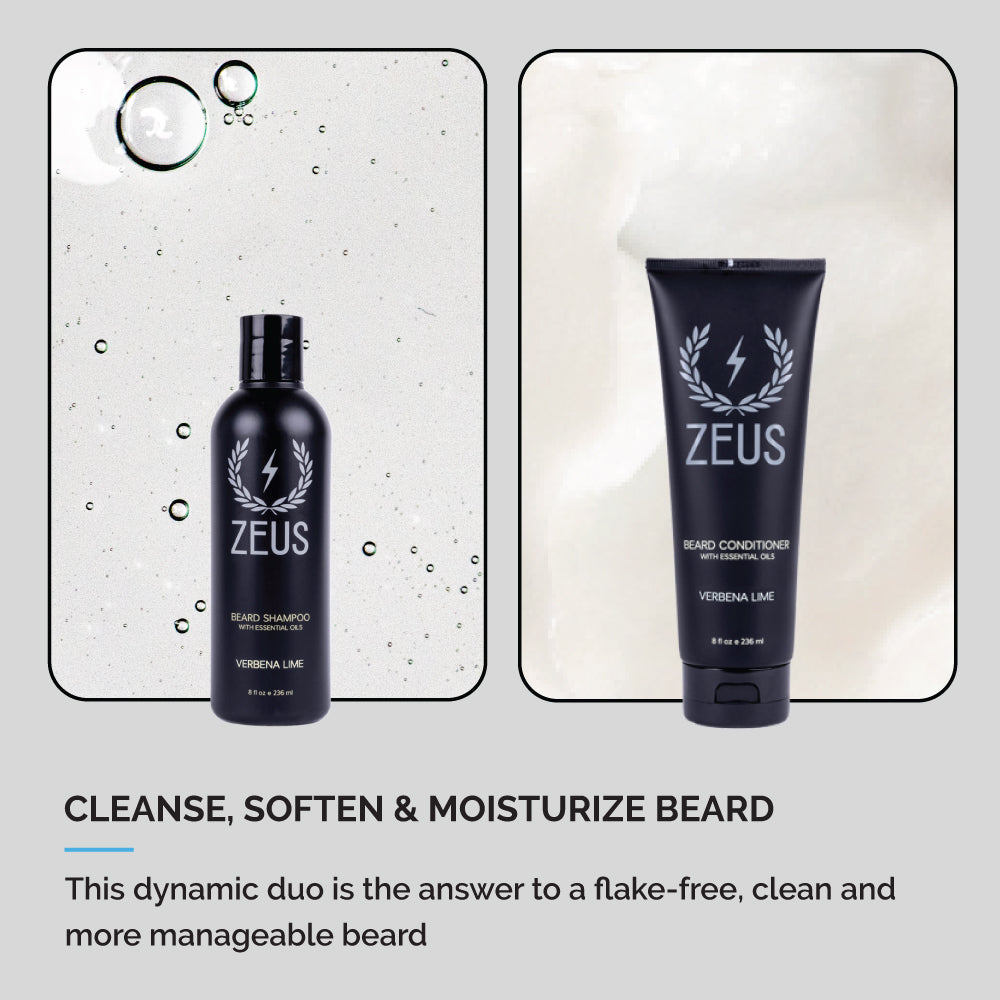 beard shampoo and conditioner 8oz set