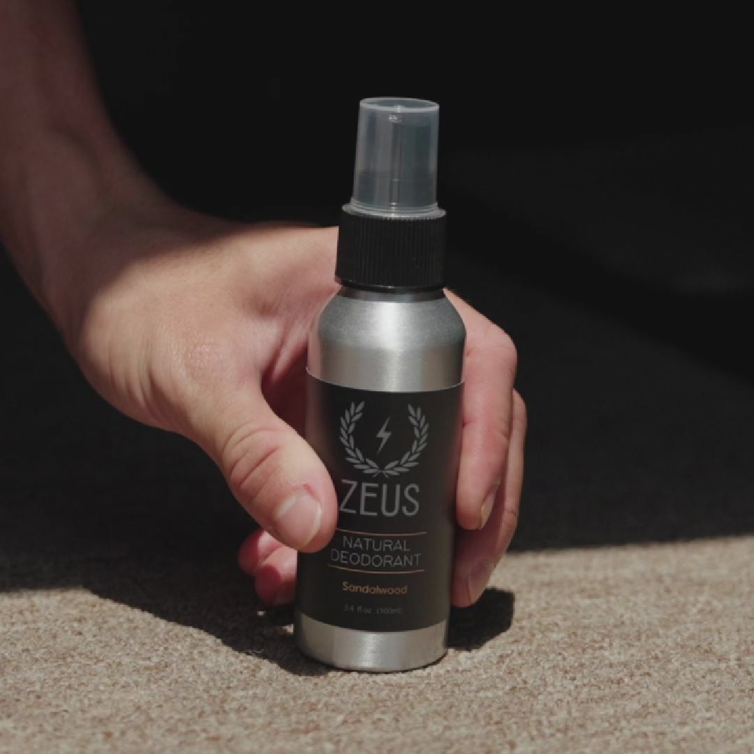 Zeus Natural Deodorant Spray, 3.4 fl oz | Zeus