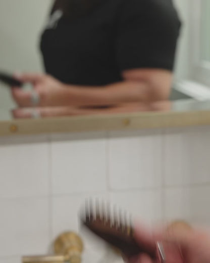 ZEUS Vegan Pocket Beard Brush for Men, Soft Bristle