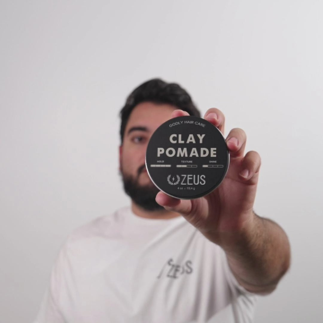 Zeus Clay Pomade, Extra Firm, Verbena Lime | Zeus