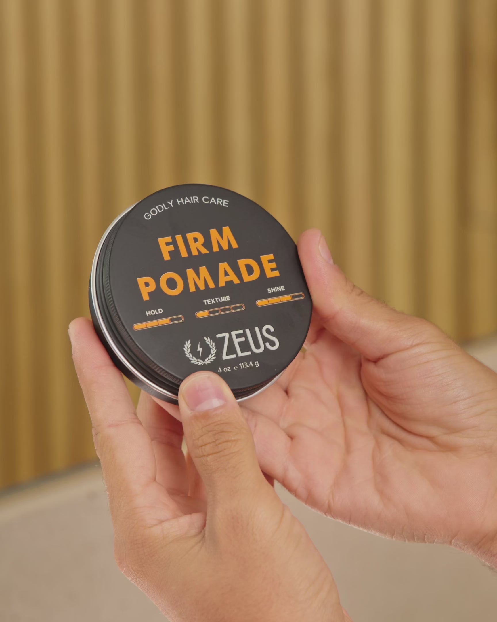 Zeus Firm Hold Pomade, Verbena Lime, 4 oz | Zeus