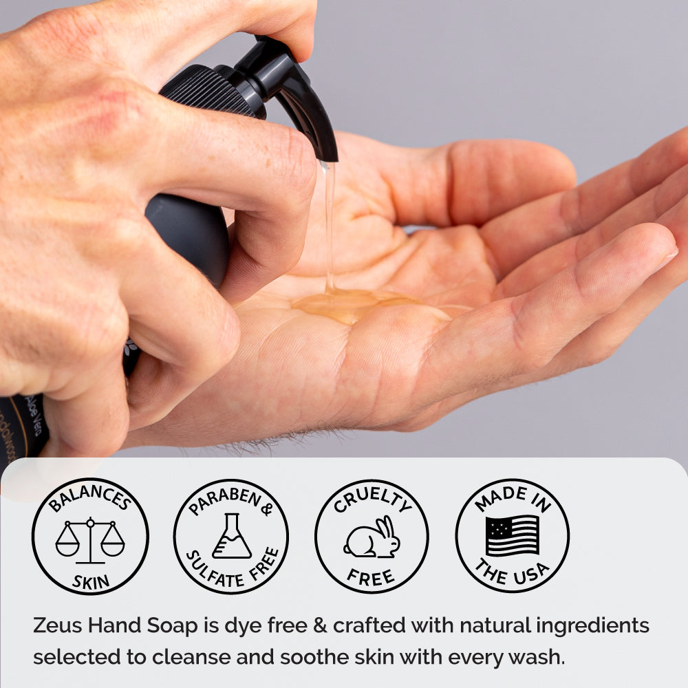 zeus aloe vera hand soap usa made