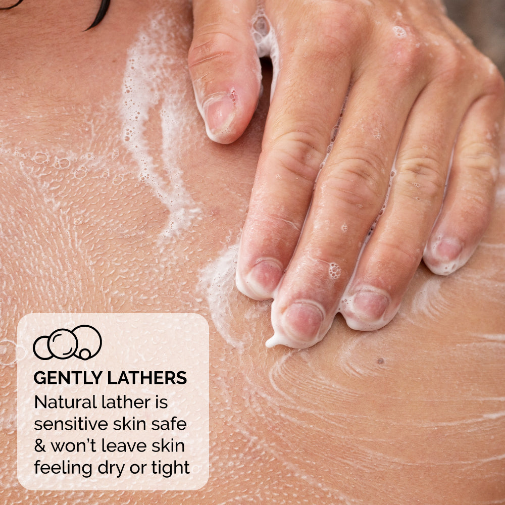zeus body wash lather