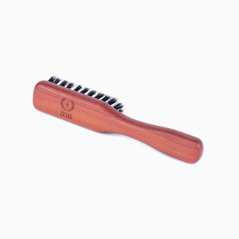 Handled Mustache & Beard Brush, 100% Boar Bristle