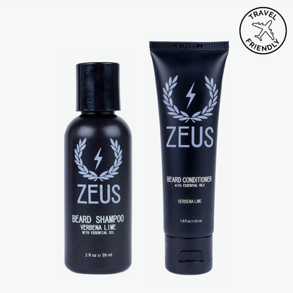 Zeus Travel Beard Shampoo and Conditioner Set (2 fl oz)