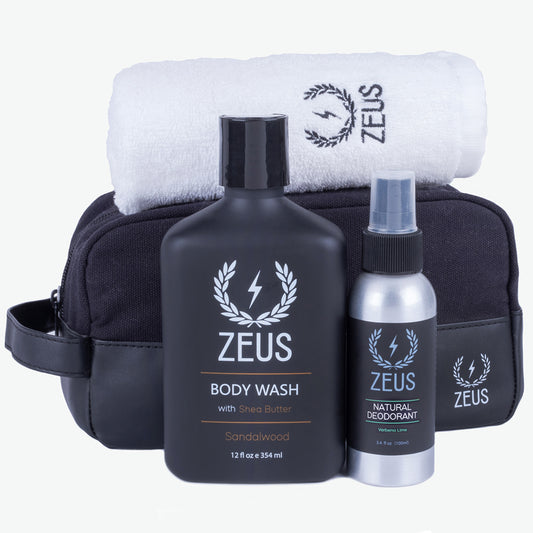 Zeus Body Care Gift Set, verbena lime deodorant