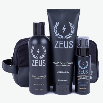Zeus Thick or Textured Starter Beard Care Kit