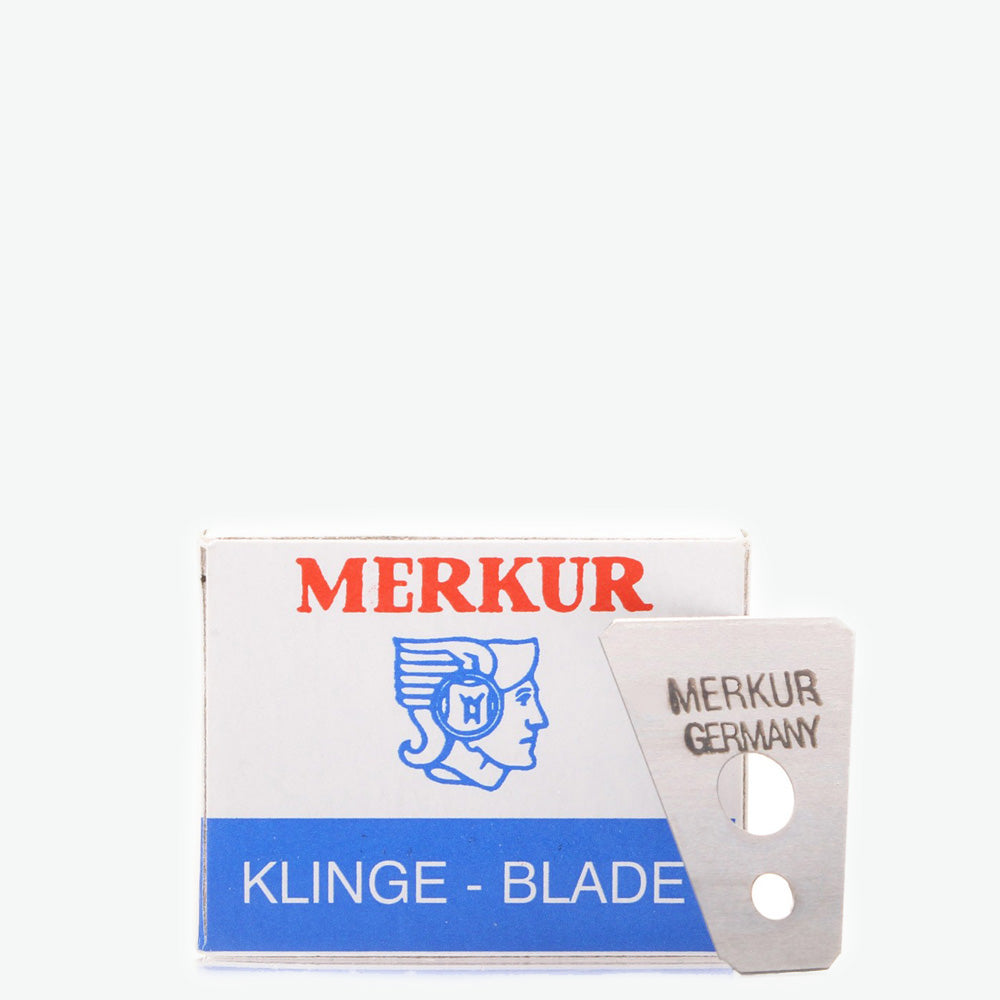 Merkur Platinum Mustache Safety Razor Blade Pack, 10 Blades | Zeus