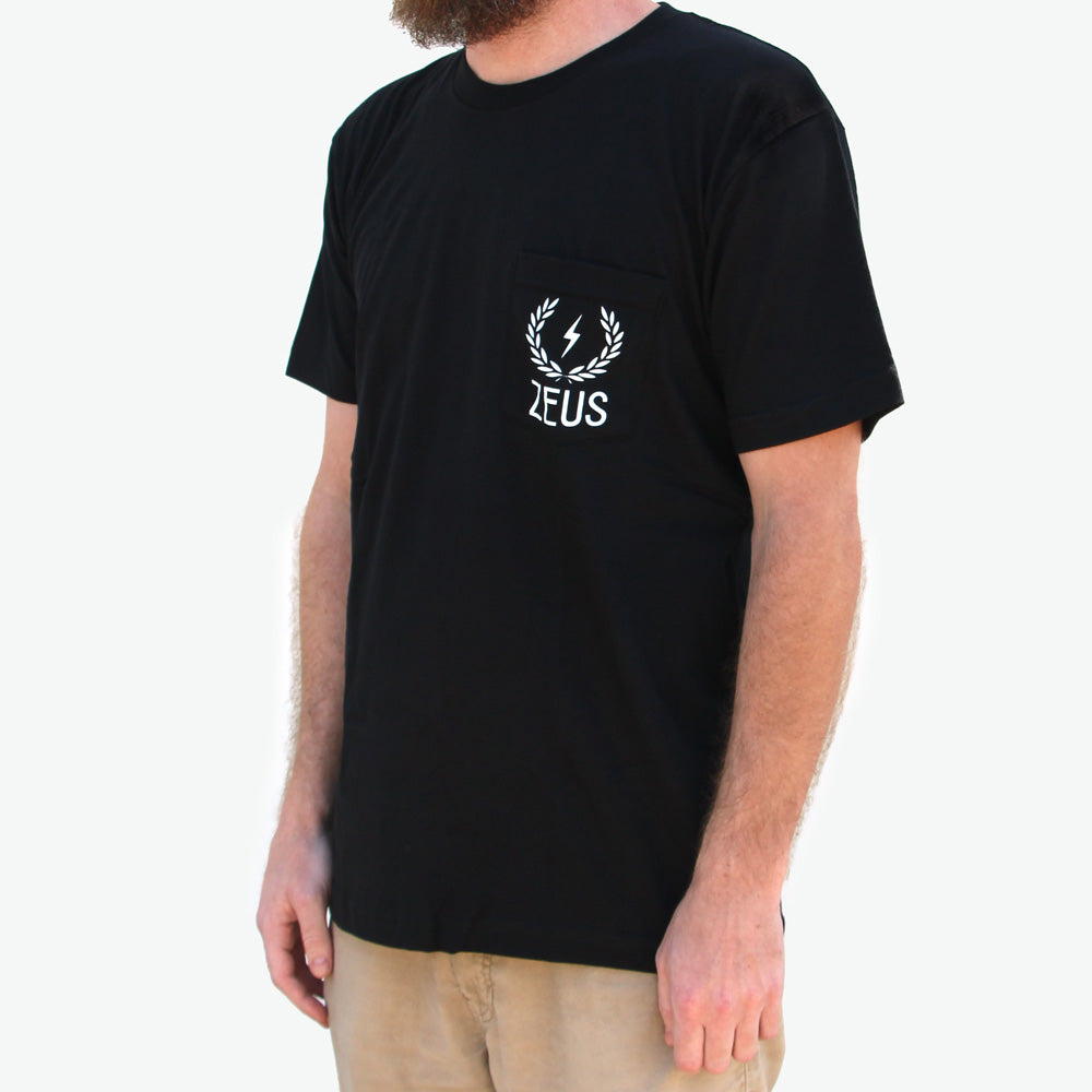 Zeus Classic Logo Pocket Tee side