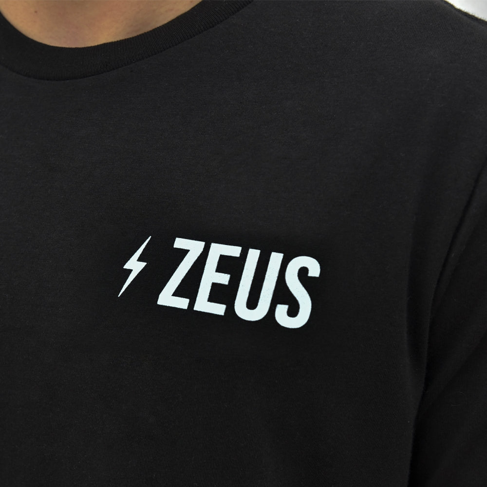 Zeus 100% Cotton, Bolt Graphic Tee front logo