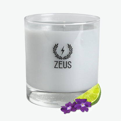 Zeus Scented Soy Blend Whiskey Glass Candle