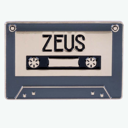 Zeus Cassette Tape Enamel Pin