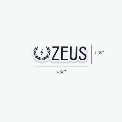 Zeus logo sticker
