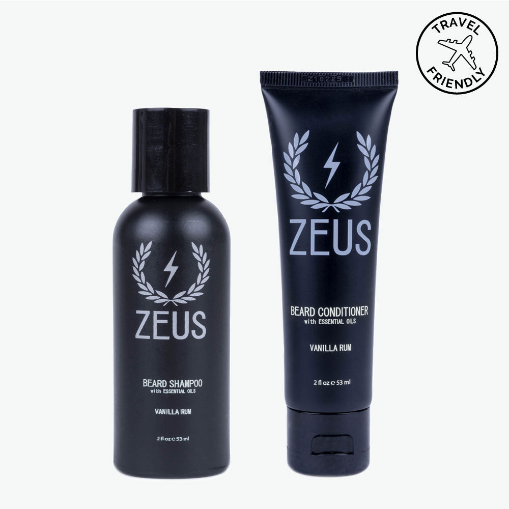 Zeus Travel Beard Shampoo and Conditioner Set (2 fl oz)