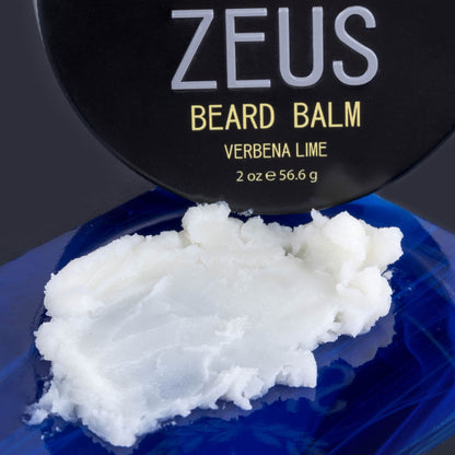 Zeus Beard Balm Conditioner product spread out on tray to show texture