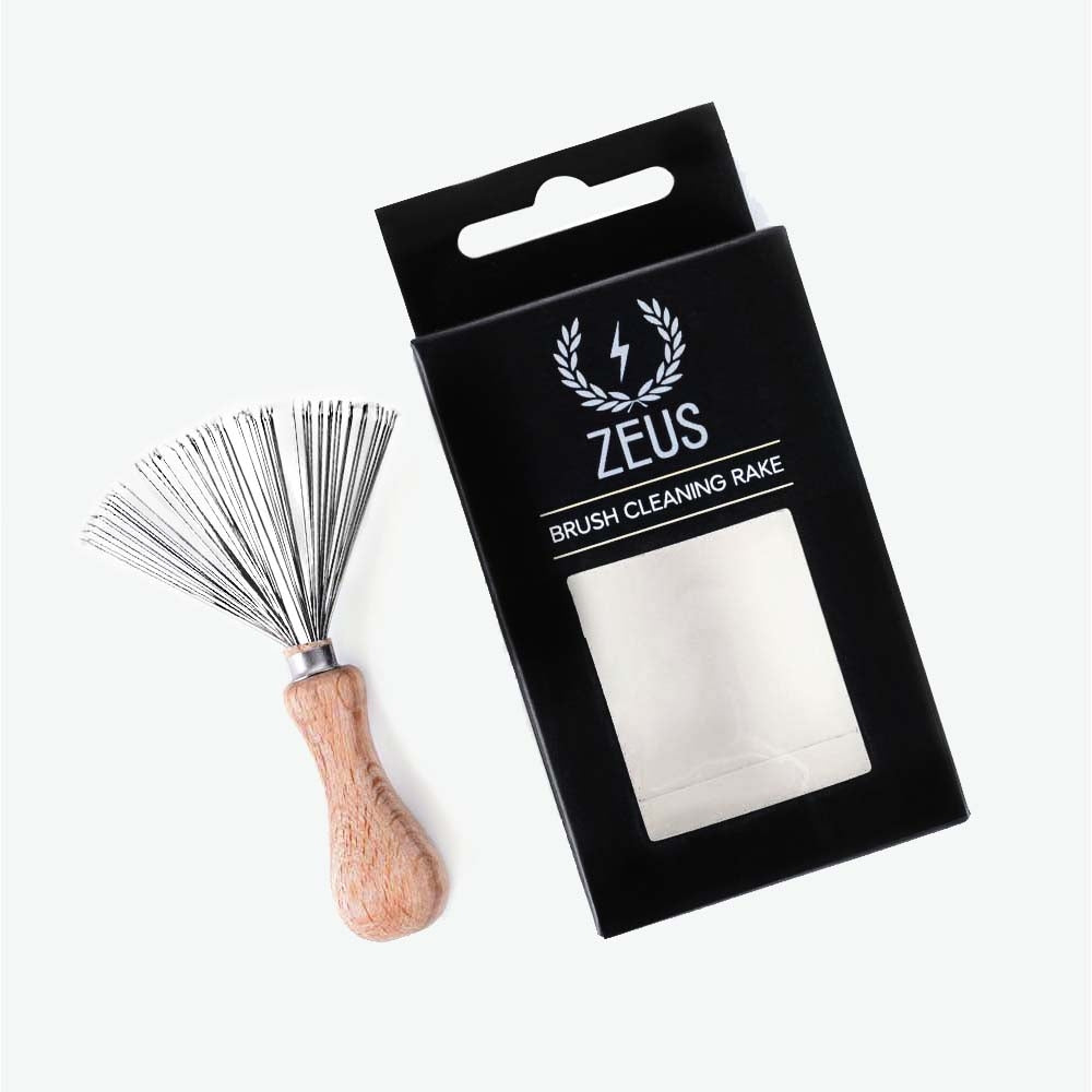 Zeus Brush Cleaning Rake with packaging