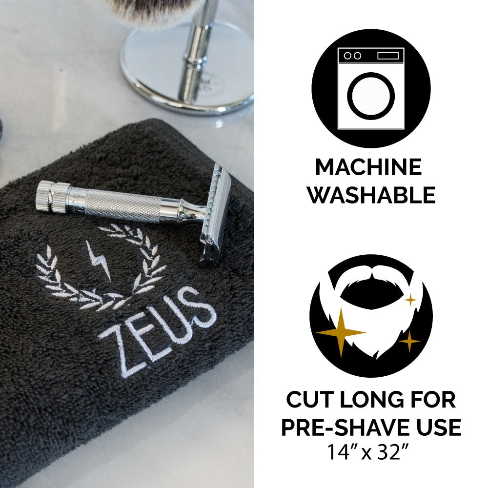 Zeus Cotton Steam Towel is machine washable and 14" x 32"