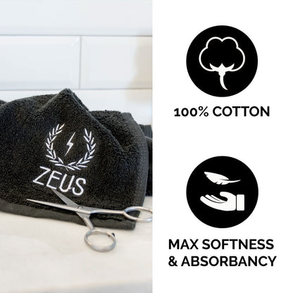 Zeus Cotton Steam Towel is 100% cotton, soft, and absorbent