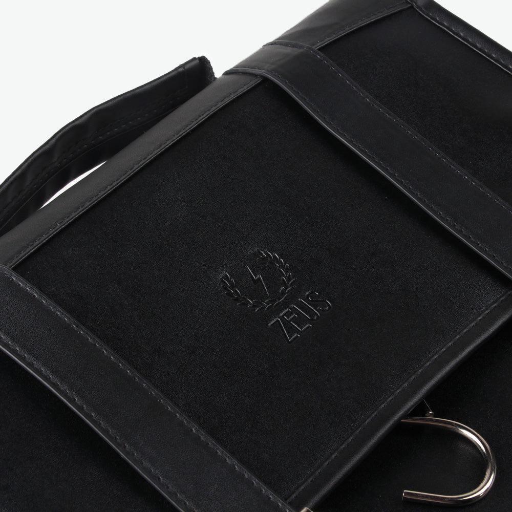 Zeus Genuine Leather Hanging Dopp Bag logo